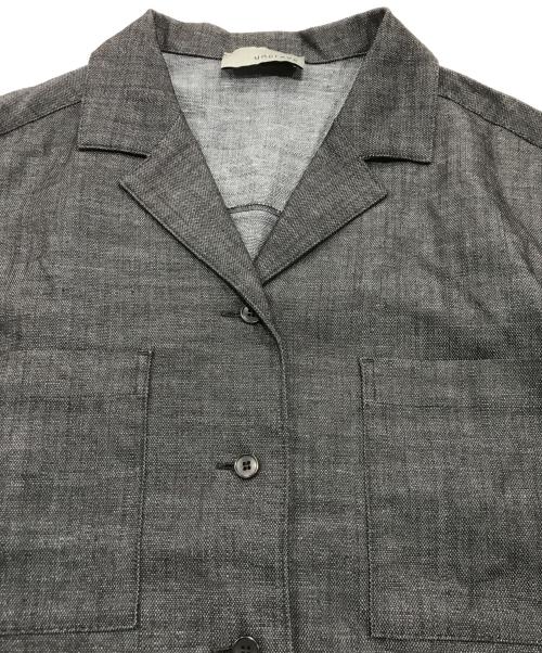 uncrave（アンクレイヴ）uncrave (アンクレイヴ) シャンブレーオックス 半袖シャツ・パンツセットアップ グレー サイズ:2の古着・服飾アイテム