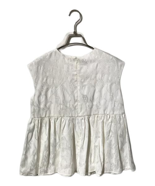 OHGA（オオガ）OHGA (オオガ) MARY ノースリーブブラウス ホワイト サイズ:Freeの古着・服飾アイテム