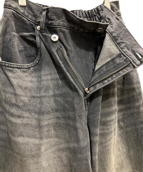MAISON SPECIAL（メゾンスペシャル）MAISON SPECIAL (メゾンスペシャル) Ripped Wide Denim ブラック サイズ:38の古着・服飾アイテム