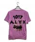 1017 ALYX 9SM (テンセブンティーン アリクス ナインエスエム) ロゴTシャツ パープル サイズ:M：5000円