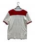 stussy (ステューシー) フットボールTシャツ レッド×アイボリー サイズ:XL：5000円