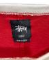 中古・古着 stussy (ステューシー) フットボールTシャツ レッド×アイボリー サイズ:XL：5000円