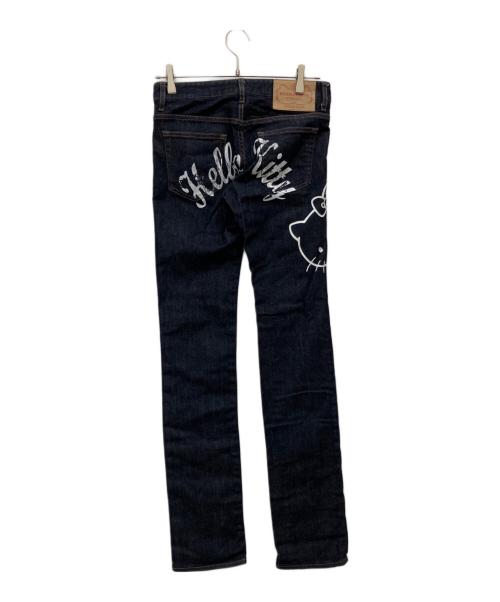 KOJIMA GENES（コジマジーンズ）KOJIMA GENES (コジマジーンズ) HELLO KITTY (ハローキティ) デニムパンツ インディゴ サイズ:Sの古着・服飾アイテム