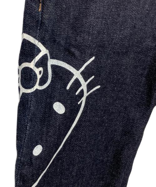 KOJIMA GENES（コジマジーンズ）KOJIMA GENES (コジマジーンズ) HELLO KITTY (ハローキティ) デニムパンツ インディゴ サイズ:Sの古着・服飾アイテム
