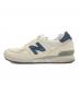 NEW BALANCE (ニューバランス) スニーカー グレー×ネイビー サイズ:UK 9：6000円