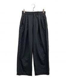 MARKAWARE（マーカウェア）の古着「TRIPLE PLEATED WIDE TROUSERS」｜チャコールグレー