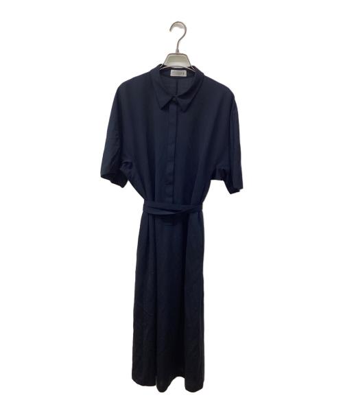 MACKINTOSH LONDON（マッキントッシュ ロンドン）MACKINTOSH LONDON (マッキントッシュ ロンドン) サマーポンチワンピース ネイビー サイズ:38の古着・服飾アイテム