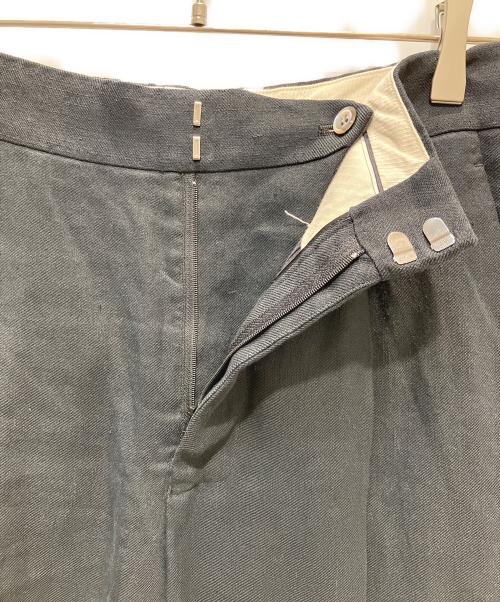 CHAOS（カオス）Chaos (カオス) リネンマレーロタックパンツ ブラック サイズ:SIZE　36の古着・服飾アイテム