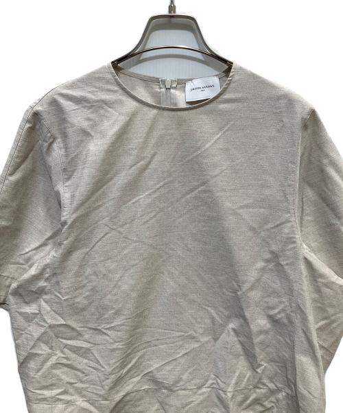 UNITED ARROWS TOKYO（ユナイテッドアローズトウキョウ）UNITED ARROWS TOKYO (ユナイテッドアローズトウキョウ) トリコット ジャージー フォーム Tシャツ ベージュ サイズ:FREEの古着・服飾アイテム