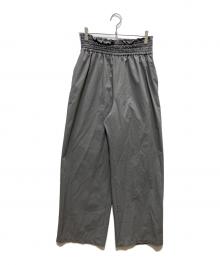 JOURNAL STANDARD（ジャーナルスタンダード）の古着「リネンナイロンストレッチワイドパンツ」｜グレー
