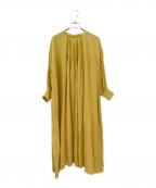 nest Robeネストローブ）の古着「LINEN DRESS」｜イエロー