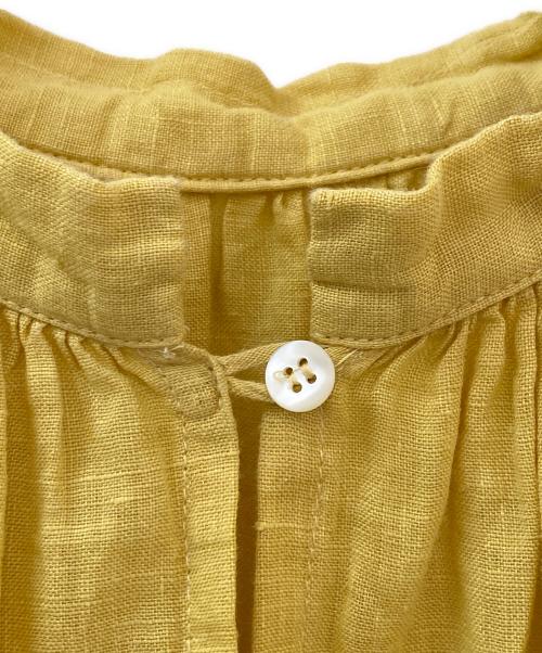 nest Robe（ネストローブ）nest Robe (ネストローブ) LINEN DRESS イエロー サイズ:Freeの古着・服飾アイテム