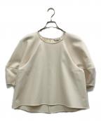 CLANEクラネ）の古着「STRIPE QUILT PUFF TOPS」｜アイボリー