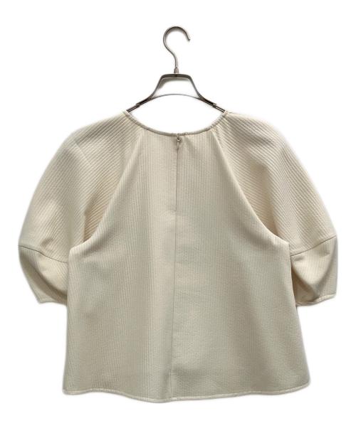 CLANE（クラネ）CLANE (クラネ) STRIPE QUILT PUFF TOPS アイボリー サイズ:SIZE2の古着・服飾アイテム