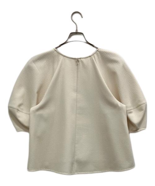 CLANE（クラネ）CLANE (クラネ) STRIPE QUILT PUFF TOPS アイボリー サイズ:SIZE2の古着・服飾アイテム