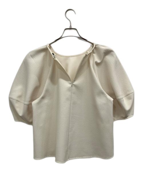 CLANE（クラネ）CLANE (クラネ) STRIPE QUILT PUFF TOPS アイボリー サイズ:SIZE2の古着・服飾アイテム