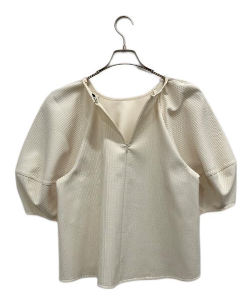 CLANE（クラネ）CLANE (クラネ) STRIPE QUILT PUFF TOPS アイボリー サイズ:SIZE2の古着・服飾アイテム