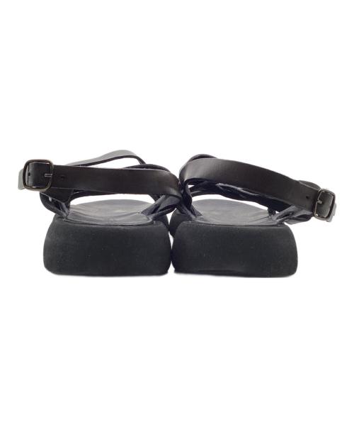 brador（ブラドール）brador (ブラドール) レザーサンダル ブラック サイズ:38の古着・服飾アイテム