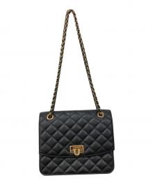 CHARLES & KEITH（チャールズアンドキース）の古着「Cressida クレシダ キルトチェーンストラップバッグ」｜ブラック