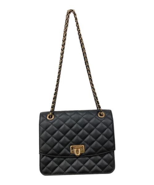 CHARLES & KEITH（チャールズアンドキース）CHARLES & KEITH (チャールズアンドキース) Cressida クレシダ キルトチェーンストラップバッグ ブラックの古着・服飾アイテム