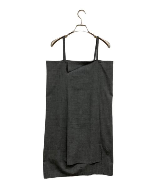 JUNYA WATANABE COMME des GARCONS（(ジュンヤワタナベ コムデギャルソン）JUNYA WATANABE COMME des GARCONS ((ジュンヤワタナベ コムデギャルソン) ポリエステル スリット サロペット ジャンプスーツ ライトグレー サイズ:XSの古着・服飾アイテム