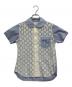 COMME des GARCONS SHIRT（コムデギャルソンシャツ）の古着「レース切り替えラウンドカラーシャツ」｜ブルー