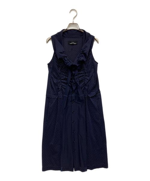 JUNYA WATANABE COMME des GARCONS（(ジュンヤワタナベ コムデギャルソン）JUNYA WATANABE COMME des GARCONS ((ジュンヤワタナベ コムデギャルソン) シャーリングワンピース ブラック サイズ:Ｓの古着・服飾アイテム