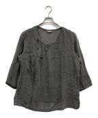 AFAAFA）の古着「リネンブラウス」｜グレー
