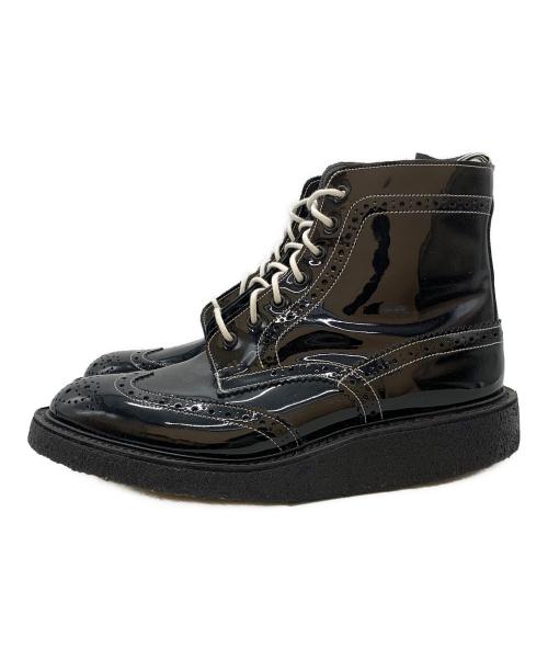 Tricker's（トリッカーズ）Tricker's (トリッカーズ) VANQUISH (ヴァンキッシュ) ウィングチップエナメルブーツ ブラック サイズ:SIZE 9の古着・服飾アイテム