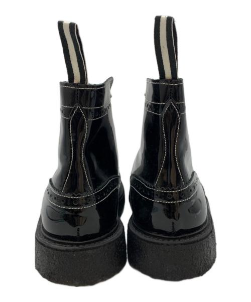 Tricker's（トリッカーズ）Tricker's (トリッカーズ) VANQUISH (ヴァンキッシュ) ウィングチップエナメルブーツ ブラック サイズ:SIZE 9の古着・服飾アイテム