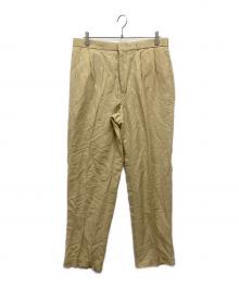 POLO RALPH LAUREN（ポロ・ラルフローレン）の古着「リネンシルク混トラウザーズパンツ」｜ベージュ