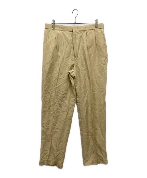 POLO RALPH LAUREN（ポロ・ラルフローレン）POLO RALPH LAUREN (ポロ・ラルフローレン) リネンシルク混トラウザーズパンツ ベージュ サイズ: W35×L32の古着・服飾アイテム