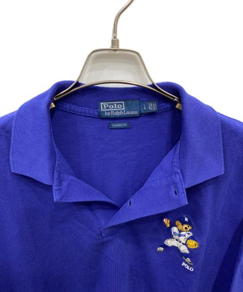 POLO RALPH LAUREN（ポロ・ラルフローレン）POLO RALPH LAUREN (ポロ・ラルフローレン) ドジャース ポロベア ポロシャツ ブルー サイズ:Lの古着・服飾アイテム