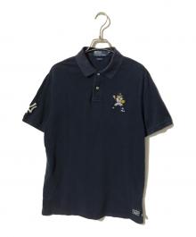 POLO RALPH LAUREN（ポロ・ラルフローレン）の古着「ヤンキース ポロベア ポロシャツ」｜ネイビー