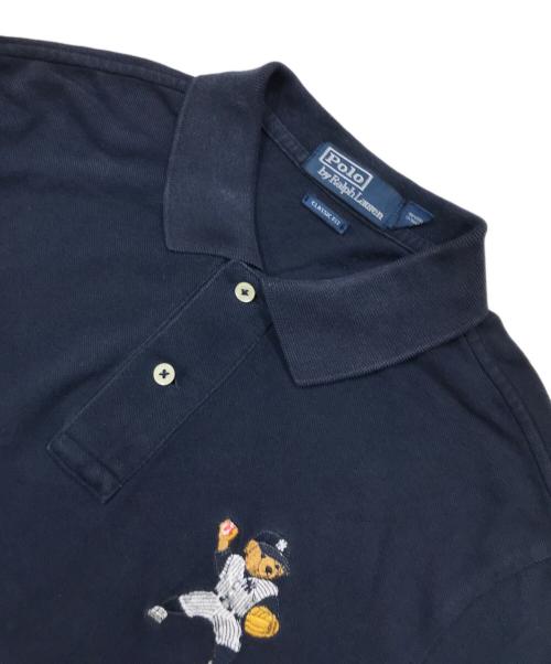 POLO RALPH LAUREN（ポロ・ラルフローレン）POLO RALPH LAUREN (ポロ・ラルフローレン) ヤンキース ポロベア ポロシャツ ネイビー サイズ:Mの古着・服飾アイテム