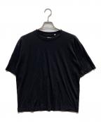 nanamicaナナミカ）の古着「Wool Crew Neck Tee」｜ブラック