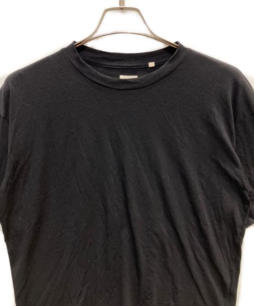 nanamica（ナナミカ）nanamica (ナナミカ) Wool Crew Neck Tee ブラック サイズ:Sの古着・服飾アイテム
