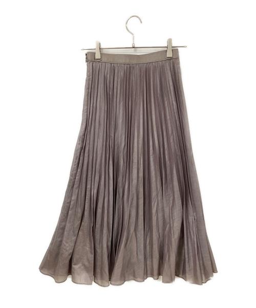ANAYI（アナイ）ANAYI (アナイ) スパンオーガンジープリーツ スカート グレージュ サイズ:SIZE 36の古着・服飾アイテム