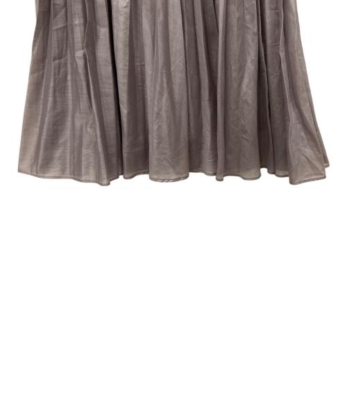 ANAYI（アナイ）ANAYI (アナイ) スパンオーガンジープリーツ スカート グレージュ サイズ:SIZE 36の古着・服飾アイテム