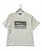Hysteric Glamourヒステリックグラマー）の古着「GLAMOUR ROCKS TシャツＬ/グラマーロックスＴシャツ」｜ホワイト