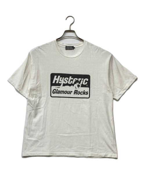 Hysteric Glamour（ヒステリックグラマー）Hysteric Glamour (ヒステリックグラマー) GLAMOUR ROCKS TシャツＬ/グラマーロックスＴシャツ ホワイト サイズ:Ｌの古着・服飾アイテム