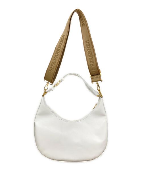 SITA PARANTICA（シータパランティカ）SITA PARANTICA (シータパランティカ) STRAP MOON バッグ ホワイトの古着・服飾アイテム