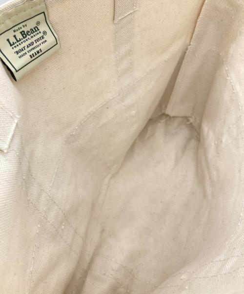 L.L.Bean（エルエルビーン）L.L.Bean (エルエルビーン) BEAMS (ビームス) DEEP BOTTOM BOAT&TOTE アイボリーの古着・服飾アイテム
