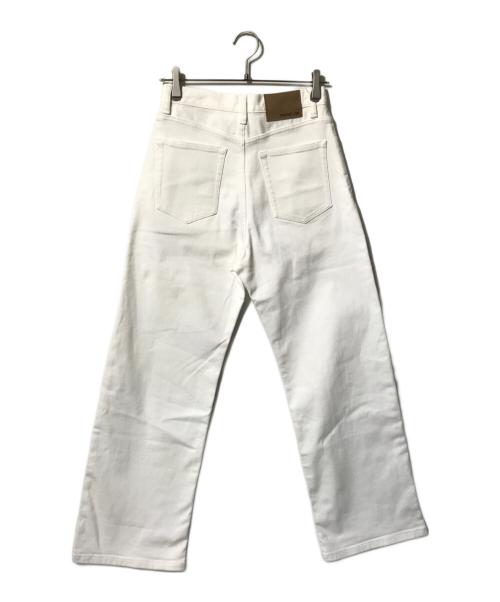 EVERYDAY I LIKE.（エヴリデイ アイ ライク）EVERYDAY I LIKE. (エヴリデイ アイ ライク) White Tuck Buggy Denim/デニムパンツ ホワイト サイズ:34の古着・服飾アイテム