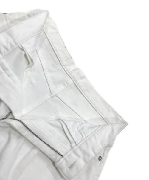 EVERYDAY I LIKE.（エヴリデイ アイ ライク）EVERYDAY I LIKE. (エヴリデイ アイ ライク) White Tuck Buggy Denim/デニムパンツ ホワイト サイズ:34の古着・服飾アイテム