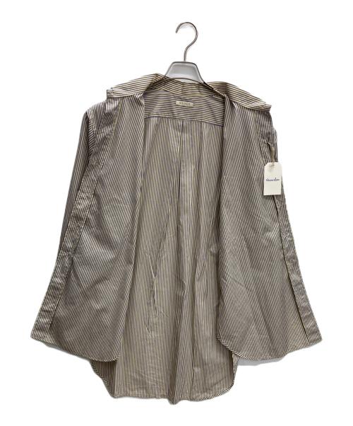 HEUGEN（ユーゲン）HEUGEN (ユーゲン) STEVEN ALAN (スティーブンアラン) Alan コットンポプリンストライプレギュラーカラーシャツ イエロー×パープル サイズ:size3の古着・服飾アイテム