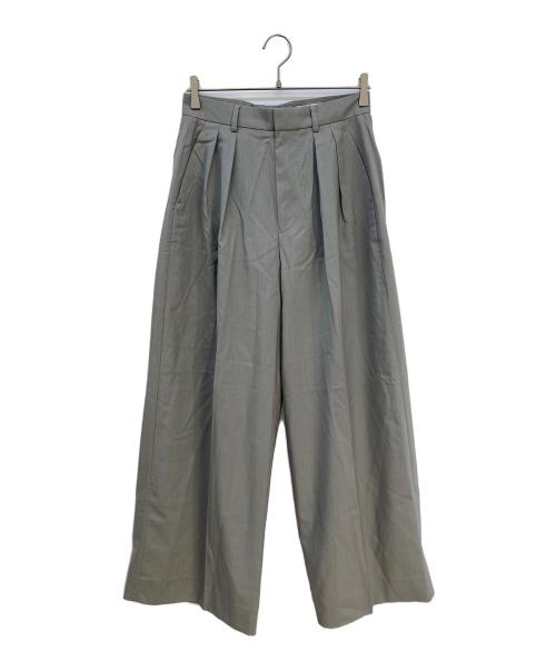LOEFF（ロエフ）LOEFF (ロエフ) ウールトロバギートラウザーパンツ グリーン サイズ:1の古着・服飾アイテム
