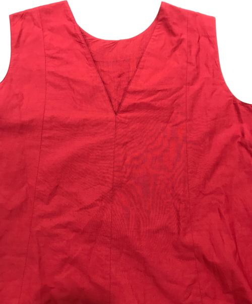 ne quittez pas（ヌキテパ）ne quittez pas (ヌキテパ) ノースリーブワンピース レッド サイズ:Mの古着・服飾アイテム