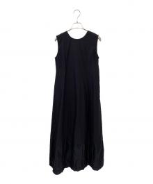 ne quittez pas（ヌキテパ）の古着「Cotton Organza & Poplin Sleeveless Balloon Dress」｜ブラック