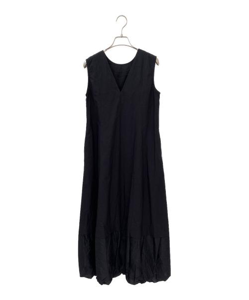 ne quittez pas（ヌキテパ）ne quittez pas (ヌキテパ) Cotton Organza & Poplin Sleeveless Balloon Dress ブラック サイズ:Mの古着・服飾アイテム